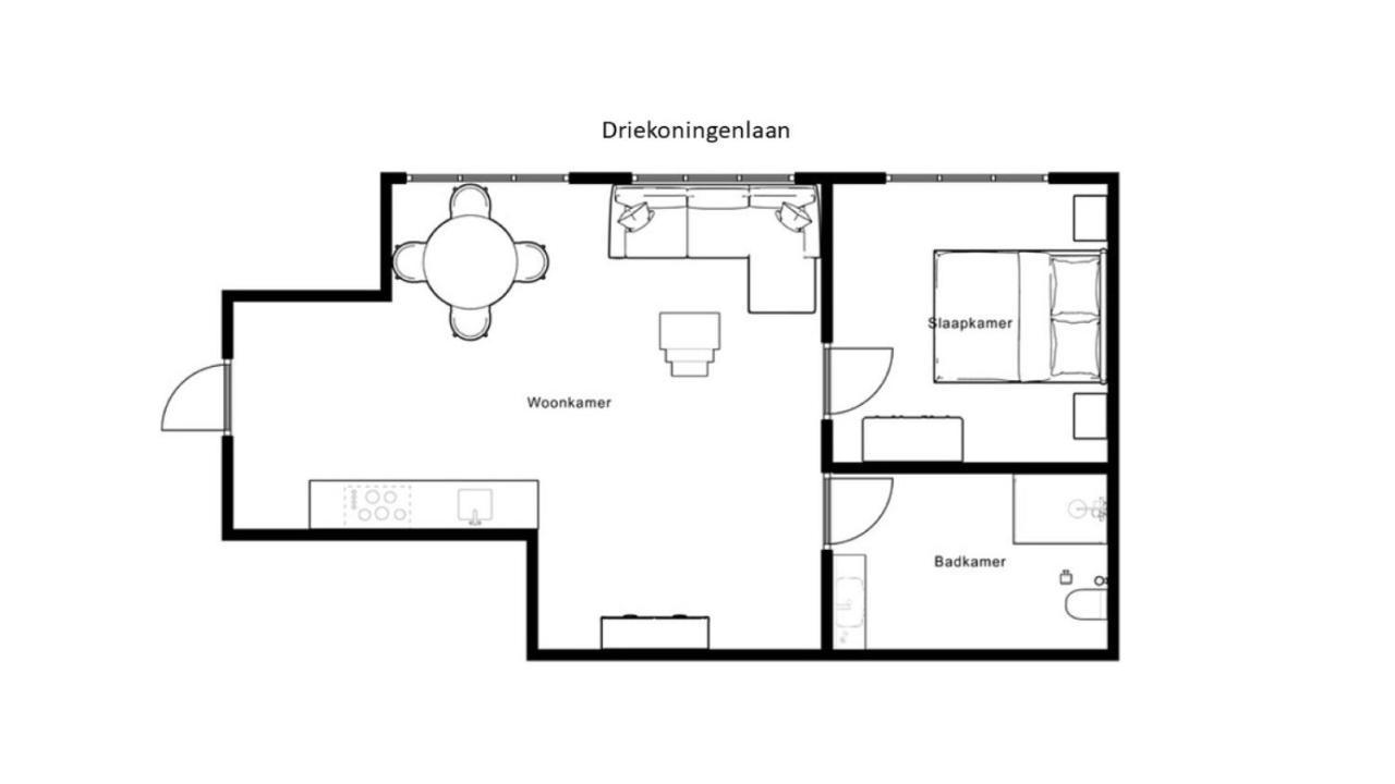 Vier Koningen Apartment Zierikzee Bagian luar foto